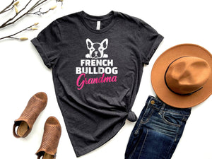 Women's french bulldog grandma t-shirt