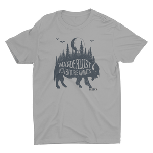 Wanderlust Gray T-shirt