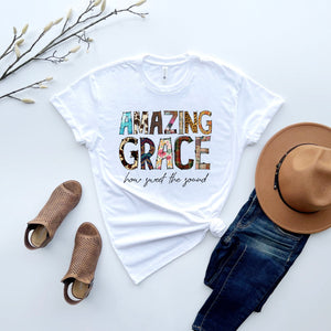 Amazing Grace Religion White T-Shirt
