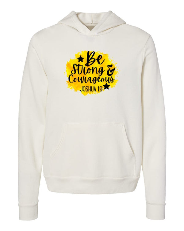 Be Strong Courageous Joshua white Hoodies