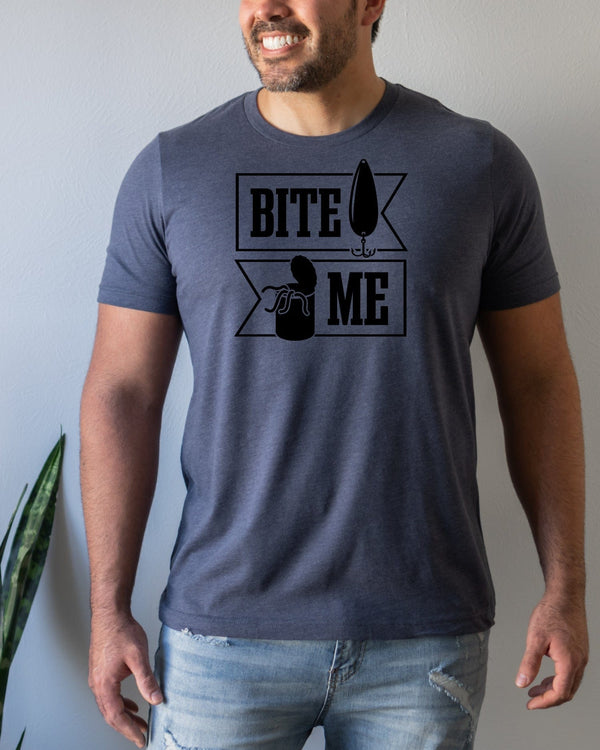 Bite me navy t-shirt