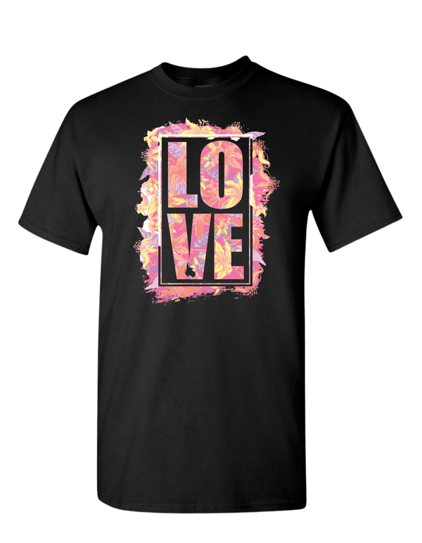 Vibrant Love Black T-Shirt