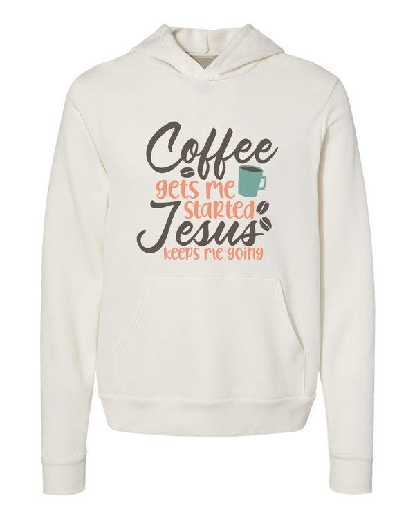 Coffee gets me started white Jesus