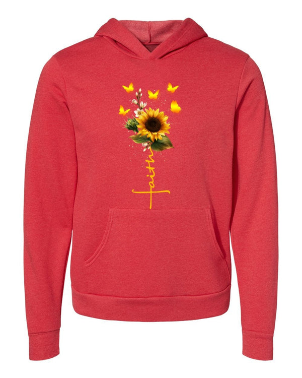 Faith Sunflower red Hoodies