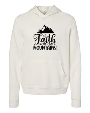 Faith move can mountains white Hoodies