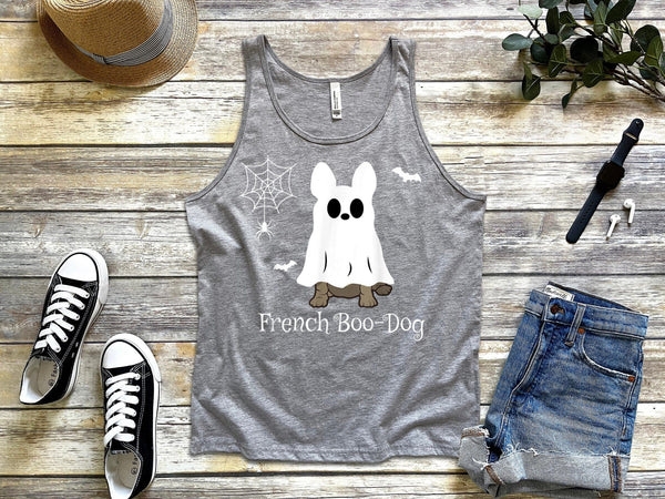 French Bulldog Halloween French Boo-Dog Dog Gift Tank Tops