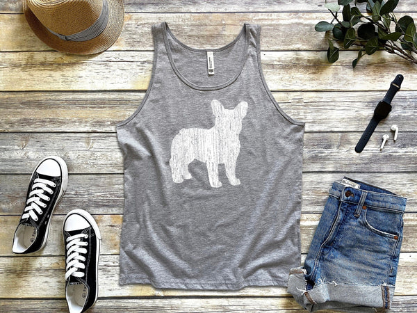 French Bulldog Silhouette Frenchie tank tops