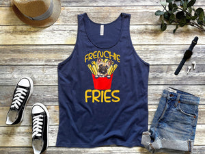 Buy Frenchie fries funny french bulldog pet dog lover owner gift tank tops