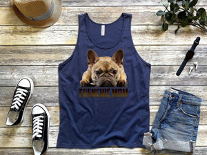 Buy Navy Frenchie Mom Shirt Mother's Day Gift tank tops