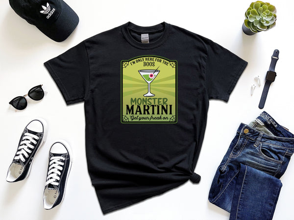 Here for the Boos Monster Martini Label from Mamma on Gildan T-Shirt