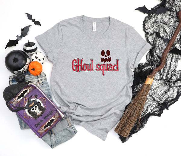 Ghoul squad athletic heather gray t-shirt