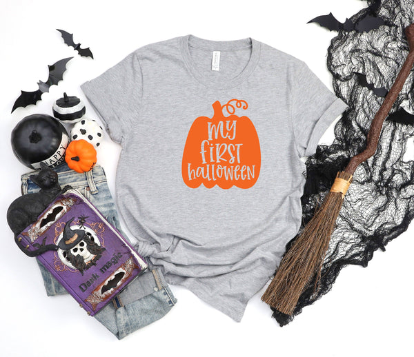 My first halloween athletic heather gray t-shirt