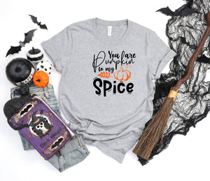 You are pumpkin to my spice athletic heather gray t-shirt