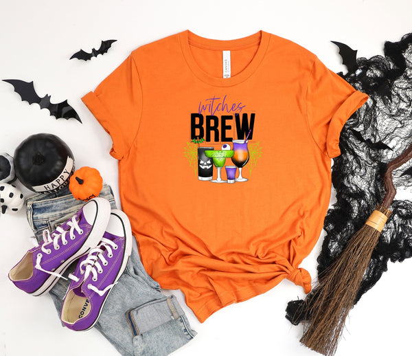 Witches brew drinks orange t-shirt