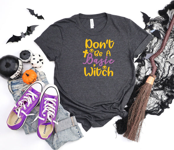 Donte Be a Basic Witch Dark Grey T-Shirt