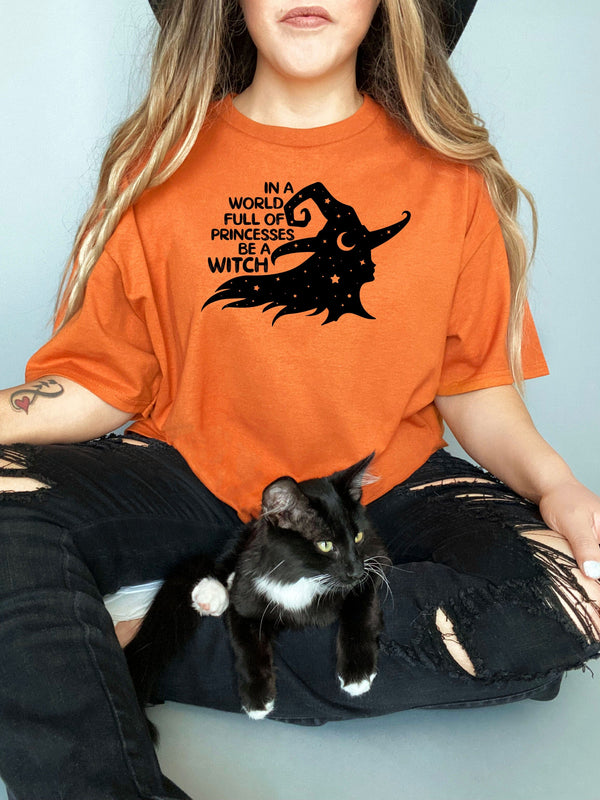 Be a witch on Gildan Orange T-Shirt