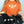 Load image into Gallery viewer, Momster white on Gildan orange t-shirt
