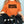 Load image into Gallery viewer, Spooky Season face on Gildan orange t-shirt
