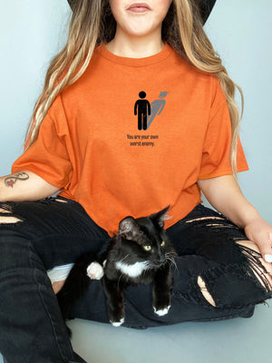 You are your own halloween on Gildan orange t-shirt