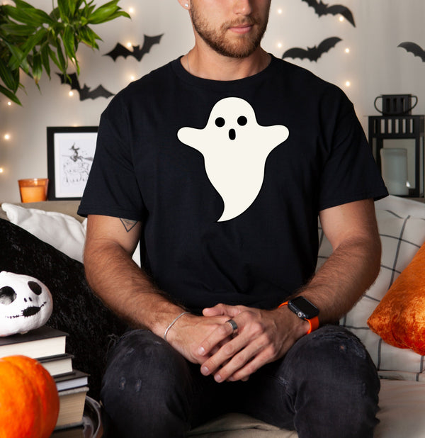 Boo on Gildan Ghost Men T-Shirt