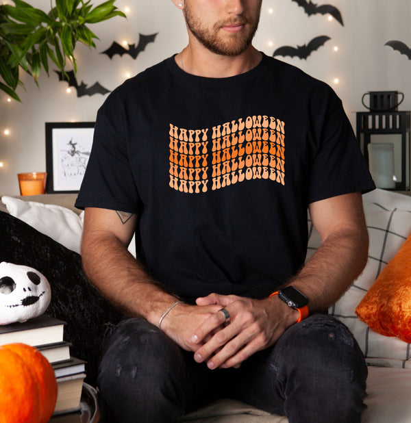 Happy Halloween on Gildan Men T-Shirt