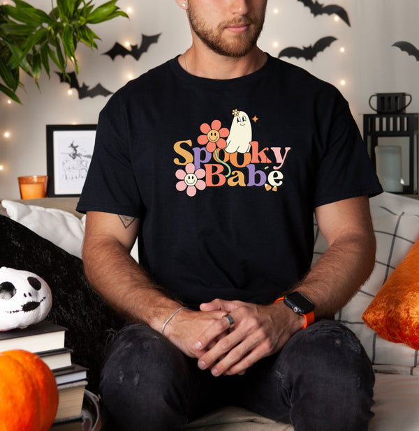 Spooky baby on Gildan men t-shirt