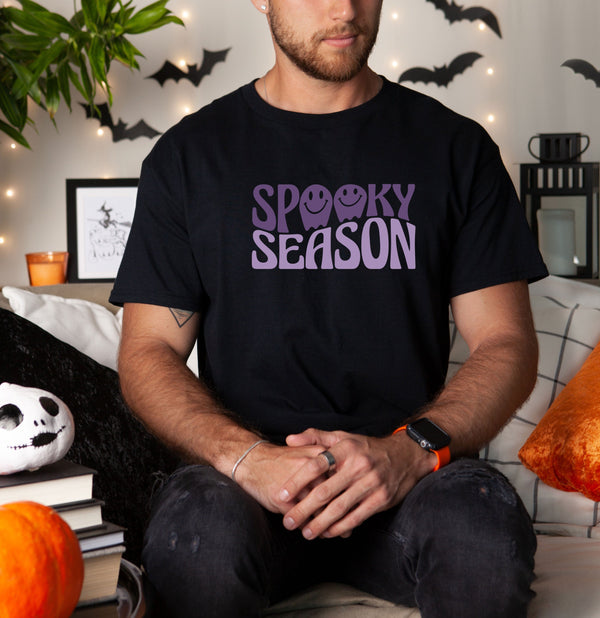 Spooky seasons on Gildan men t-shirt