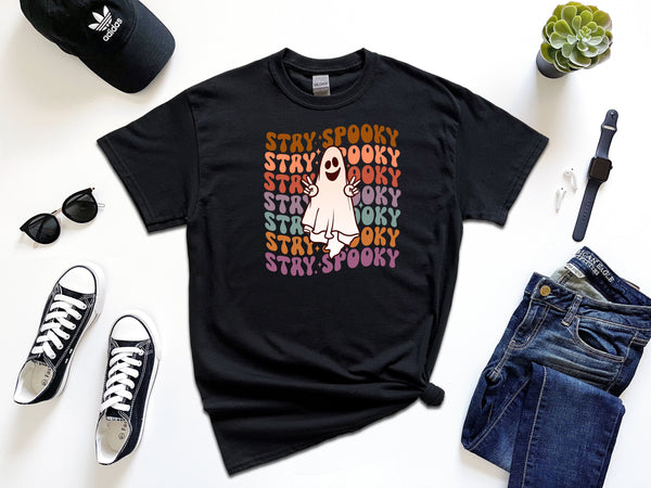 Stay spooky ghost on Gildan T-Shirt