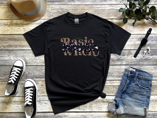 Basic witch on Gildan Black T-Shirt