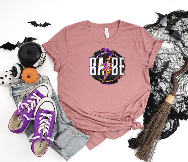 Babe halloween peach t-shirt