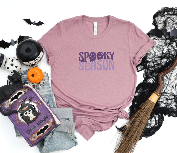 Spooky seasons peach t-shirt