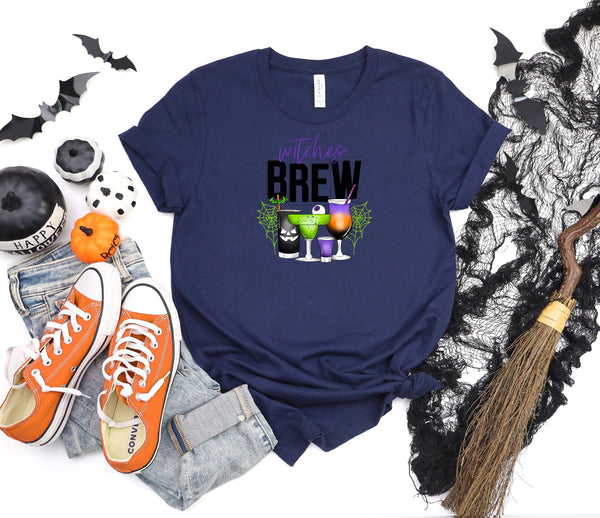 Witches brew drinks blue t-shirt