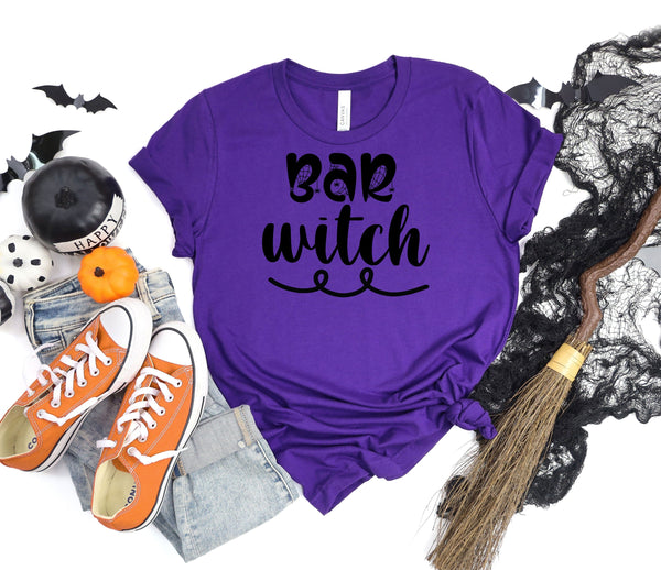 Bar witch purple t-shirt