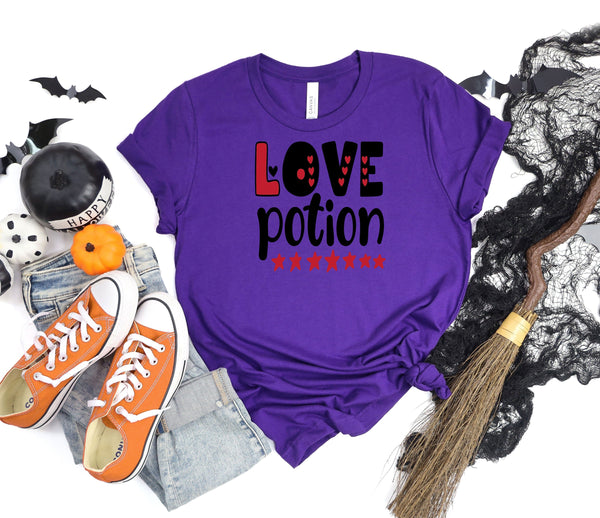 Love potion purple t-shirt