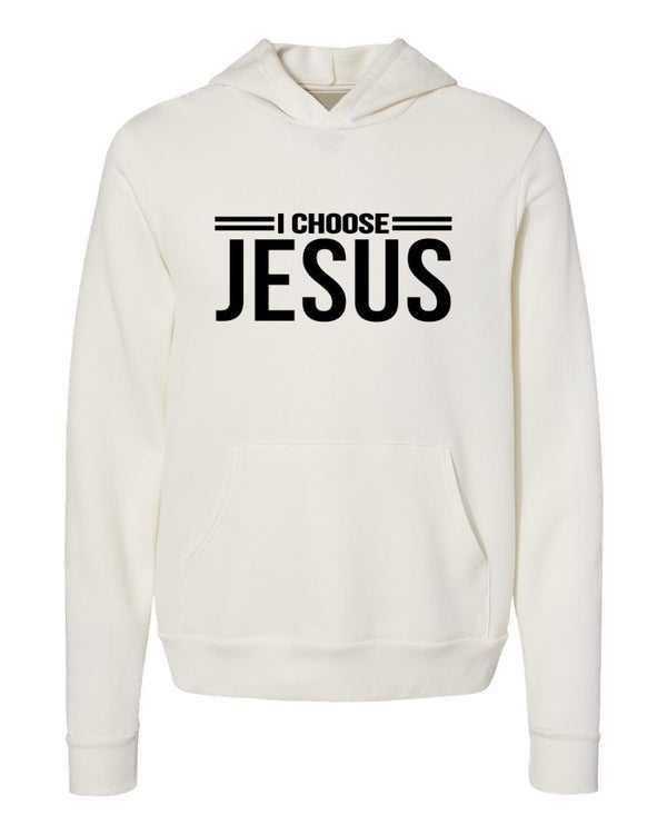 I choose Jesus White Hoodies