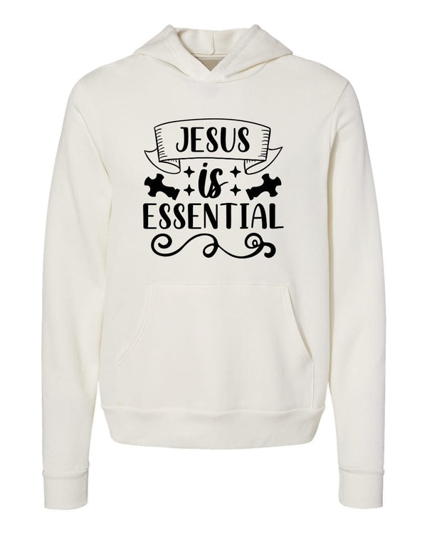 Jesus is Essential White Hoodies