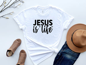 White Women Jesus is Life T-Shirt