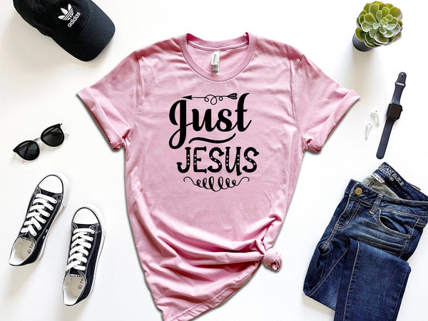 Just Jesus pink t-shirt