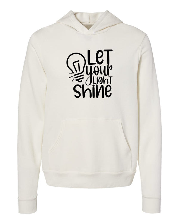 Let your light Shine white Hoodies