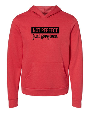 Not perfect Just forgiven red Hoodies