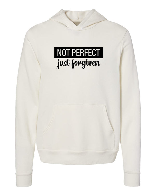 Not perfect Just forgiven white Hoodies