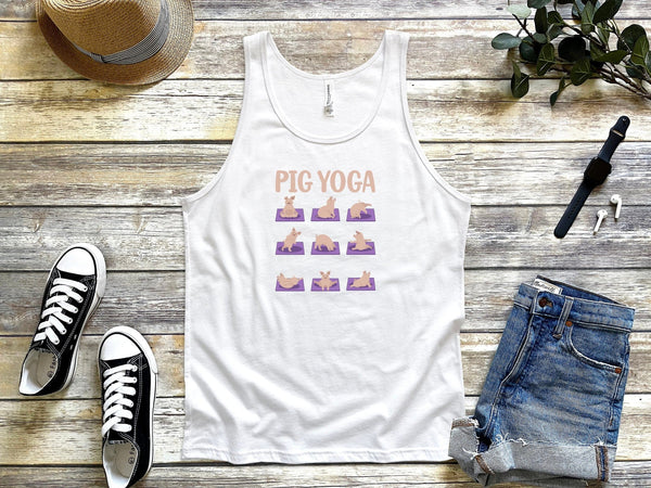 Pig yoga tank top