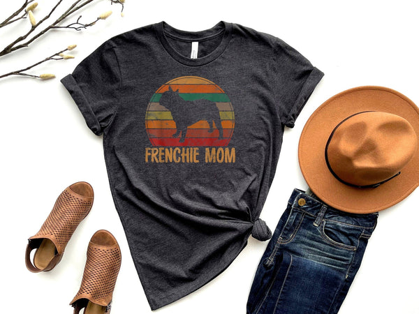 Retro french bulldog mom gift t-shirt