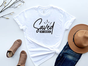 Buy Saved by grace t-shirt