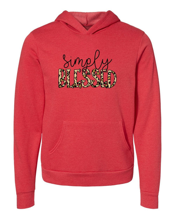 Simply blessed faith red Hoodies