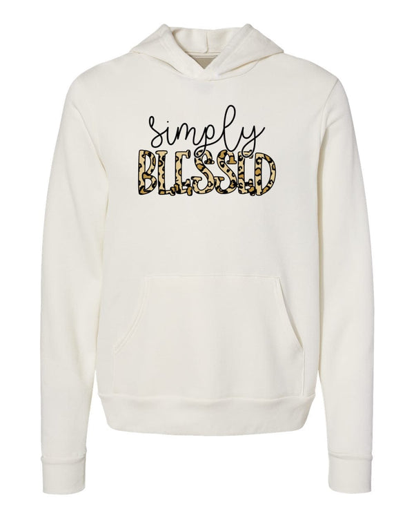 Simply blessed faith white Hoodies