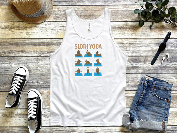Sloth yoga tank top