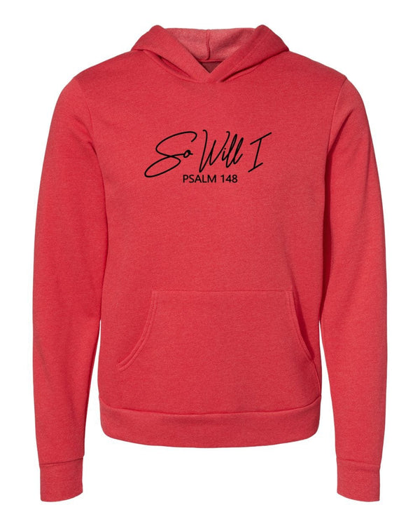 So will I psalm red Hoodies