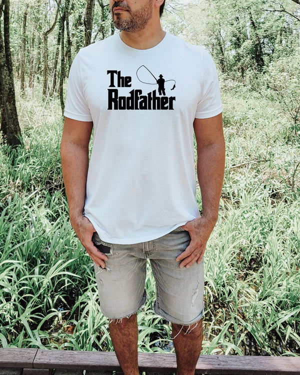 The rodfather black transparent white t-shirt