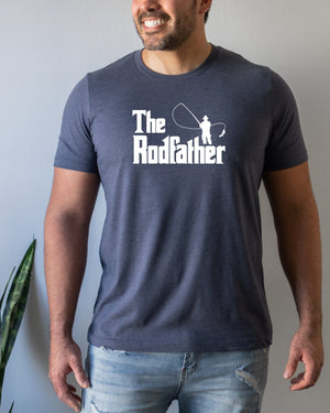 The rodfather white transparent navy t-shirt